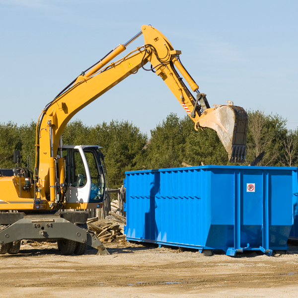 can i choose the location where the residential dumpster will be placed in Newton Center